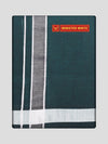 Men's Cotton Single Layered Dhoti with White Border Mix Gurubaran