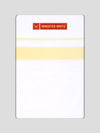 Men's Cotton White Double Layered Dhoti with Light Yellow Fancy Kara - Palakadan