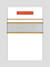 Men's Cotton White Single Layered Dhoti with Gold & Silver Jari Fancy Border - Ferry