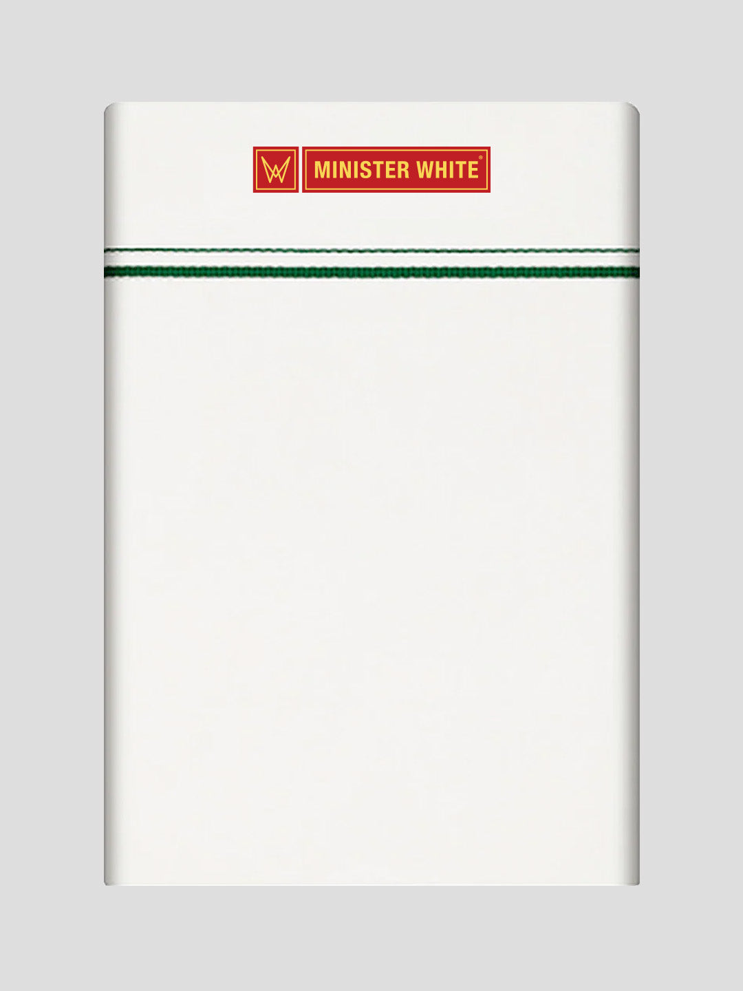 Men's Cotton White Single Layered Small Border Dhoti - Splendon