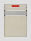 Men's Cream Cotton Kara Silver Jari Border Double Layer Dhoti Haripad