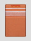 Men's Light Kavi Cotton Single Layered Dhoti with Assorted Border Pambavasa