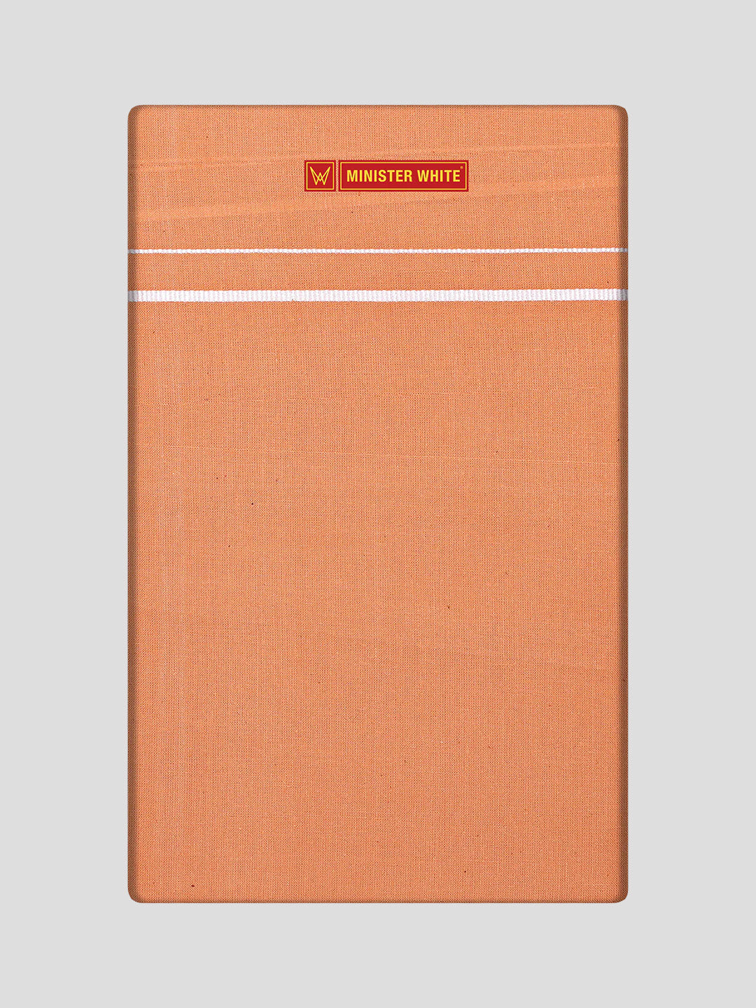 Men's Light Kavi Cotton Single Layered Dhoti with Assorted Border Vanapriyan