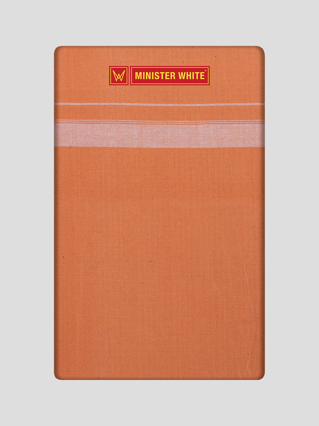 Men's Light Kavi Cotton Single Layered Dhoti with Assorted Border Visnhusudan