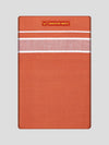 Men's Medium Kavi Cotton Single Layered Dhoti with Assorted Border Pambavasa
