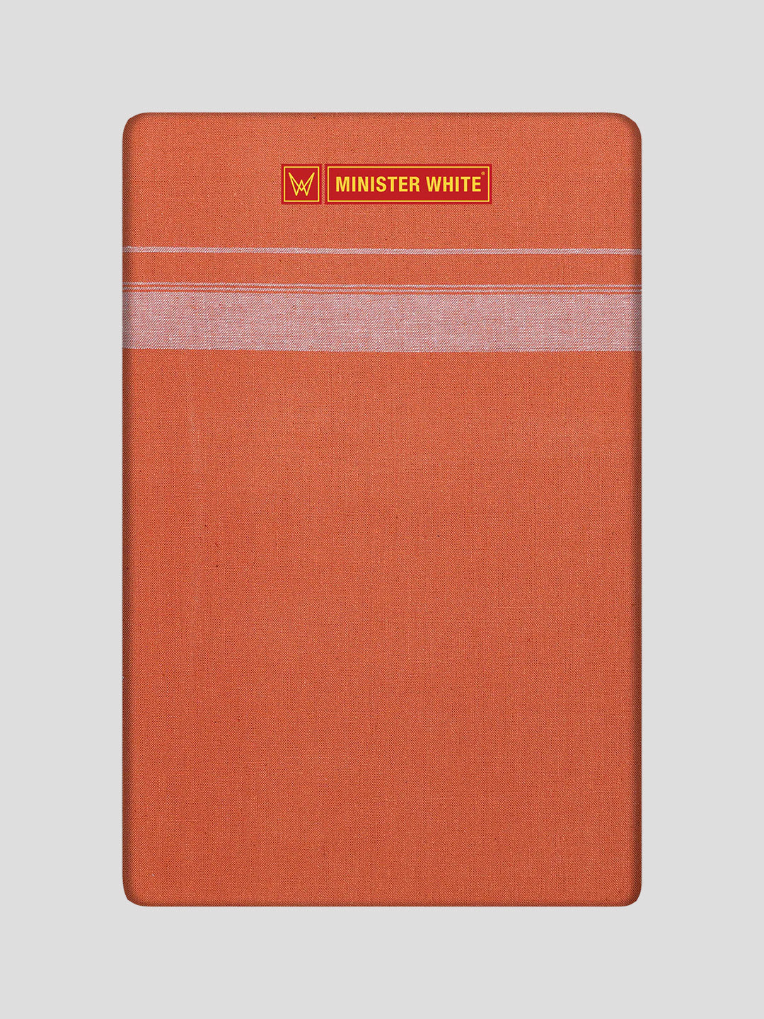 Men's Medium Kavi Cotton Single Layered Dhoti with Assorted Border Visnhusudan