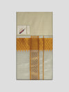 Men's Premium Art Silk Cream Gold Shirt Bit with 2 1/2