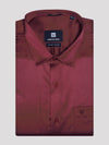 Men's Satin Slim Fit Maroon Color Shirt Satin Touch