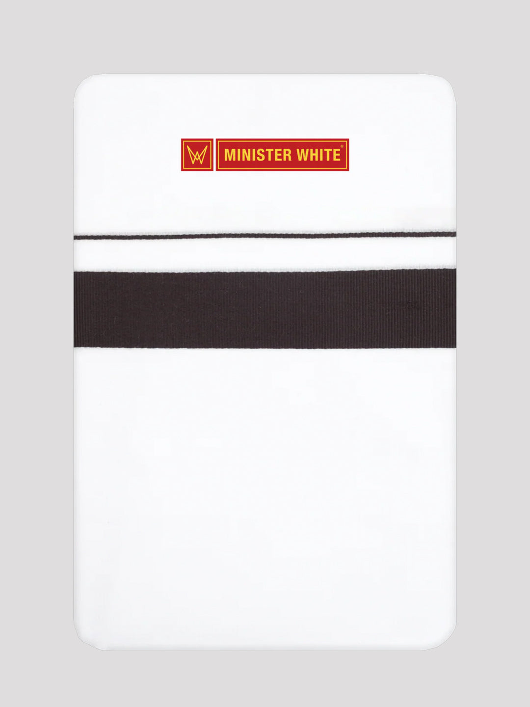 Men’s White Cotton Single Layer Dhoti with Black Fancy Border Janatha