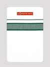 Men’s White Cotton Single Layer Dhoti with Light Green Fancy Border True Value