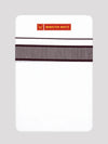 Men’s White Cotton Single Layer Dhoti with Maroon Fancy Border True Value