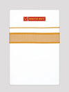 Men’s White Cotton Single Layer Dhoti with Mustard Fancy Border True Value