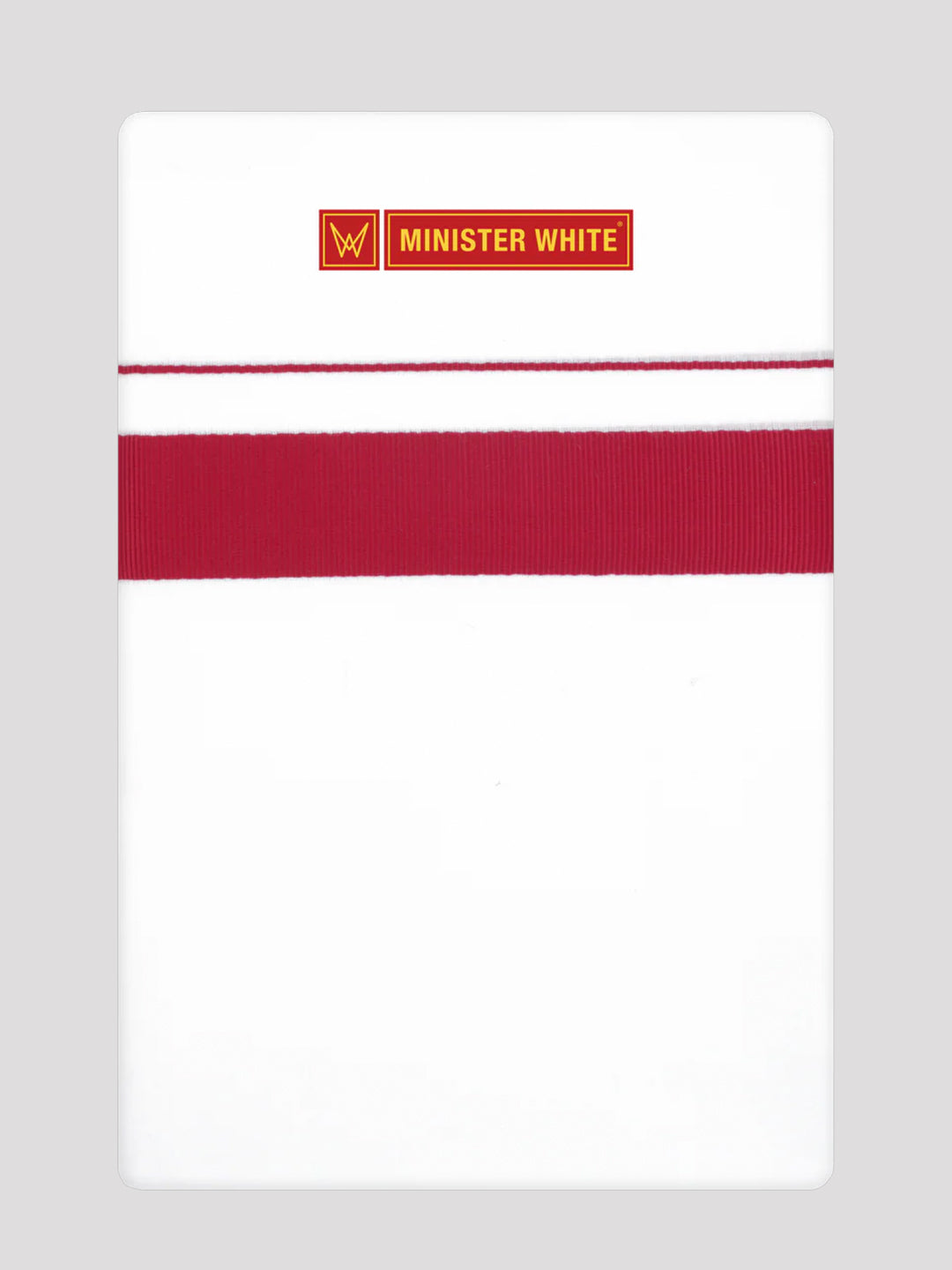 Men’s White Cotton Single Layer Dhoti with Red Fancy Border Janatha