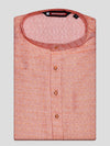 Men’s Cotton Peach Jacquard Kurta 30035