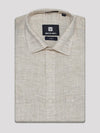 Mens Cotton Beige Colour Regular Fit Shirt Oura