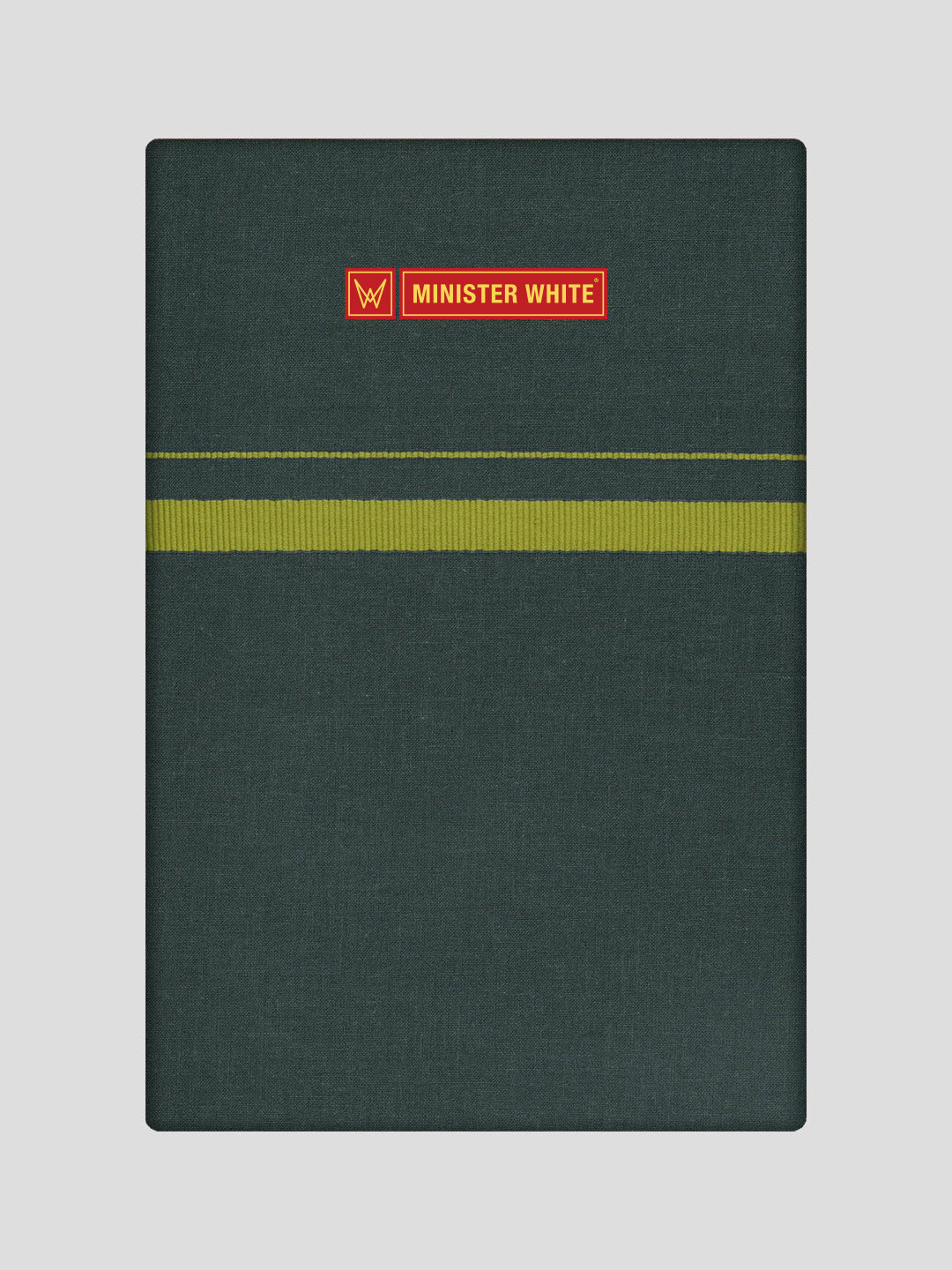 Men's Cotton Emerald Green Color Single Layered Dhoti with Assorted Border Harban