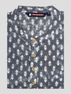 Men's Cotton Grey Color Full Sleeves Short Kurta