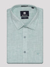 Mens Cotton Mint Colour Regular Fit Shirt Oura