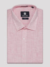 Mens Cotton Pink Colour Regular Fit Shirt Oura