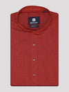 Men's Cotton Red Color Full Sleeves Mid Length Kurta Style In