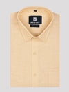 Mens Cotton Regular Fit Butter Colour Shirt Urban Light