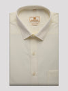 Mens Cotton Regular Fit Cream Colour Shirt Mangalyam