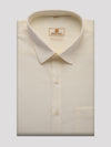 Men's Cotton Regular Fit Cream Colour Shirt Subhamangalam
