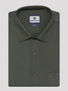 Mens Cotton Regular Fit Green Colour Shirt Remo