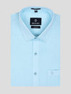 Mens Cotton Regular Fit Sky Blue Colour Shirt Stronic