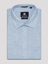 Mens Cotton Sky Blue Colour Regular Fit Shirt Oura