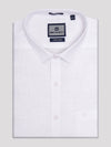 Mens Cotton Smart Fit White Shirt Free Zone