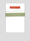Mens Cotton White Double Layered Dhoti with Leaf Green Fancy Kara - Palakadan