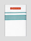 Mens Cotton White Double Layered Dhoti with See Green Fancy Kara - Empuran