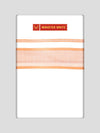 Mens Cotton White Double Layered Dhoti with Tangerine Fancy Kara - Empuran