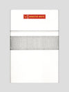 Mens Cotton White Single Layered Dhoti with Almond Jacquard Fancy Border - Saffron