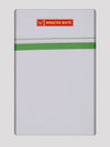 Mens Cotton White Single Layered Dhoti with Big Border - Tarun