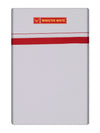 Mens Cotton White Single Layered Dhoti with Big Border - Vishant