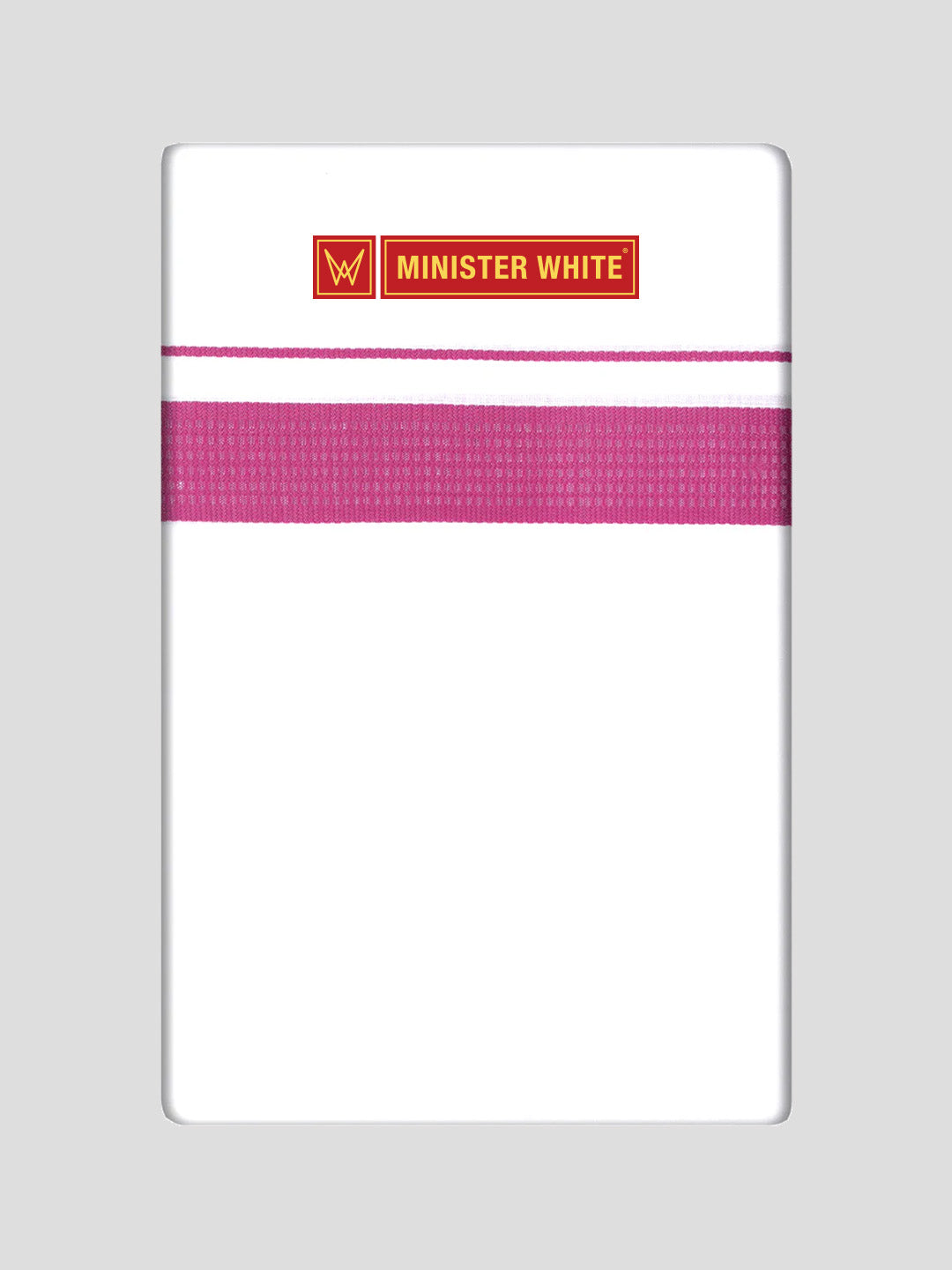 Mens Cotton White Single Layered Dhoti with Fancy Border - Target Mix