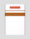 Mens Cotton White Single Layered Dhoti with Kakki Fancy Border - Janatha