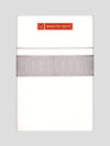 Mens Cotton White Single Layered Dhoti with Light Rose Jacquard Fancy Border - Saffron