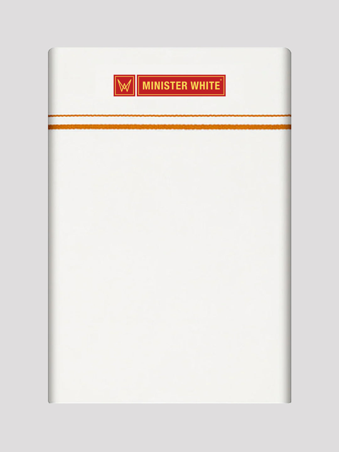 Mens Cotton White Single Layered Small Border Dhoti - Adorable