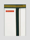 Mens Cotton White Single Layered with Mayilkhan Border Dhoti - Kesalam