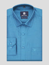 Mens Dupion Satin Regular Fit Blue Colour Shirt