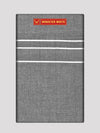 Mens Poly Cotton Grey Colour Single Layered Dhoti with White Broder - Raagam
