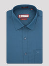 Mens Premium Poly Cotton Regular Fit Blue Colour Shirt Gloster