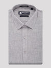 Mens Pure Linen Regular Fit Steel Colour Shirt Alanzo Linen