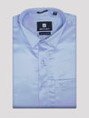 Mens Satin Slim Fit Sky Blue Colour Shirt Satin Touch