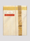 Mens Single Layer Flexi Tissue Gold Colour Dhoti with Gold Jari Border Hero Tissue