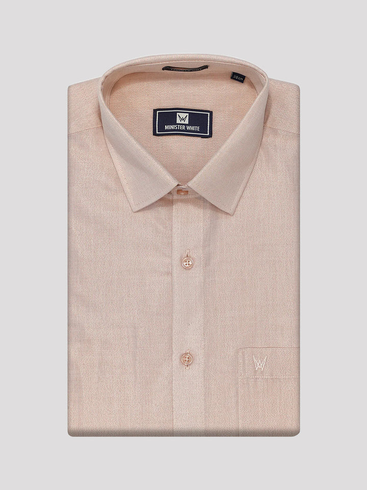 Mens Copper Colour Tissue Shirt Lavish