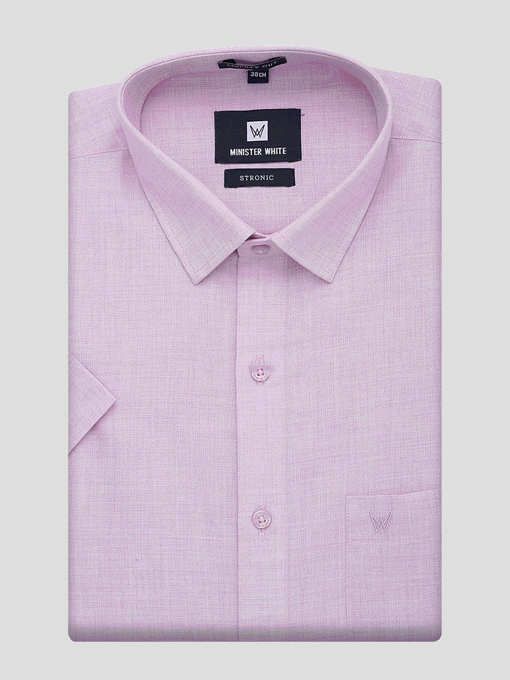 Mens Cotton Regular Fit Lilac Purple Colour Shirt Stronic